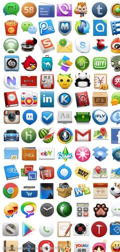 常見手機應(yīng)用APP圖標(biāo)設(shè)計解析